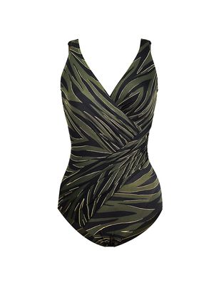 Women's Seabra Oceanus One-Piece Swimsuit - Olive - Size 20 - Olive - Size 20