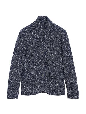 Women's Slade Tweed Blazer - Blue - Size 0