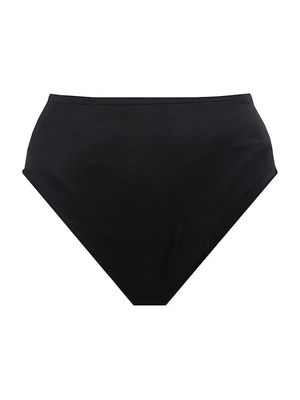 Women's Solid Swim Bottoms - Black - Size 16 - Black - Size 16