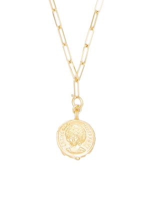 Women's Sophia Charm on Cairo Chain in Solid Gold - Yellow Gold - Yellow Gold
