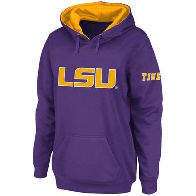 Women's Stadium Athletic Purple LSU Tigers Big Logo Pullover Hoodie