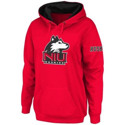 Women's Stadium Athletic Red Northern Illinois Huskies Big Logo Pullover Hoodie