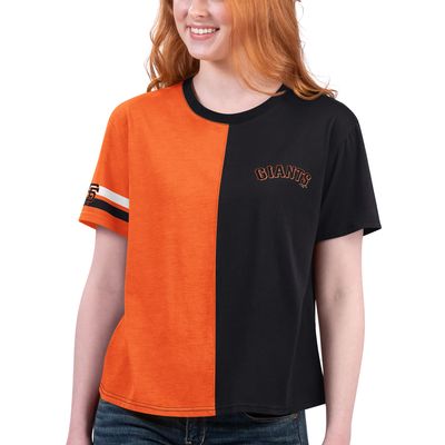 Women's Starter Black/Orange San Francisco Giants Power Move T-Shirt