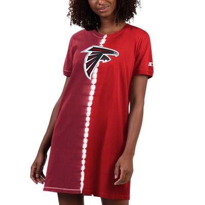 Women's Starter Red Atlanta Falcons Ace Tie-Dye T-Shirt Dress