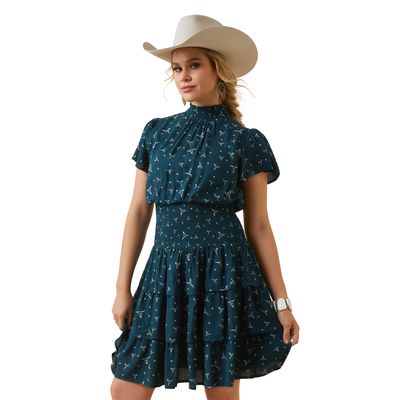 Women's Steer Me Dress in Print, Size: 2 by Ariat