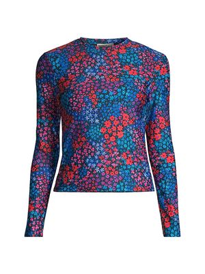 Women's Stephanie Floral Rashguard - In Bloom - Size Small