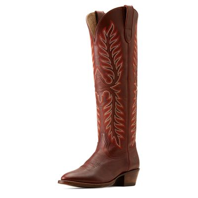 Women's Sterling Margot StretchFit Western Boots in Precious Ruby Leather, Size: 5.5 B / Medium by Ariat