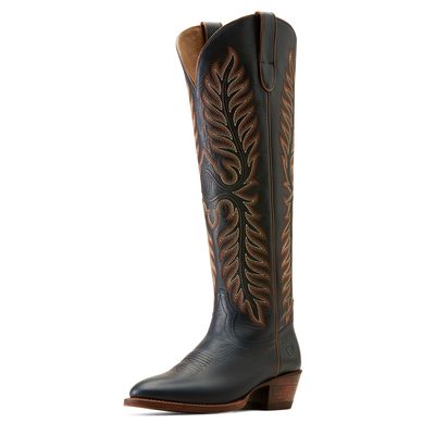 Women's Sterling Margot StretchFit Western Boots in Premium Denim Leather, Size: 5.5 B / Medium by Ariat