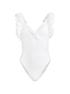 Women's Steviekate One-Piece Swimsuit - Resort White - Size 6