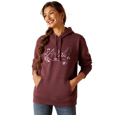 Women's Stories Hoodie in Clove Brown, Size: 3X by Ariat