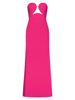 Women's Strapless Sheath Gown - Electric Pink - Size 6