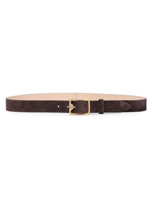 Women's Suede Boyfriend Belt 2.0 - Brown - Size Large