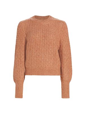 Women's Tara Alpaca-Blend Sweater - Burnt Sienna - Size XS - Burnt Sienna - Size XS