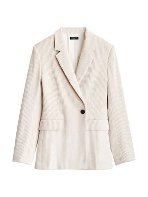 Women's Tessa Corduroy Blazer - Ivory - Size 0