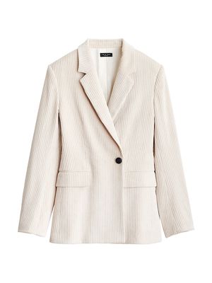 Women's Tessa Corduroy Blazer - Ivory - Size 10