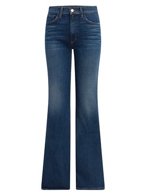 Women's The Molly High-Rise Flare Jeans - Lobos - Size 23