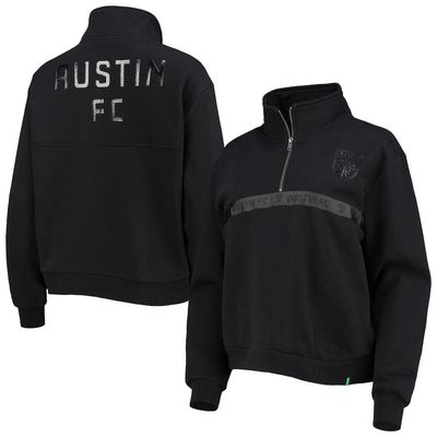 Women's The Wild Collective Black Austin FC Quarter-Zip Jacket