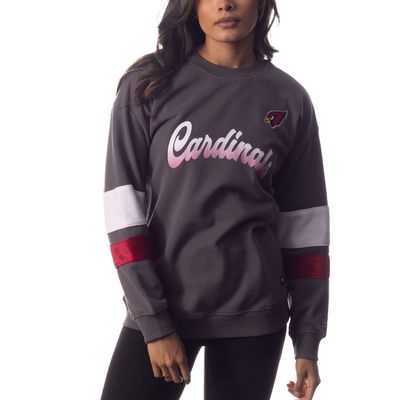 Women's The Wild Collective Charcoal Arizona Cardinals Fleece Pullover Sweatshirt