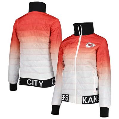 Women's The Wild Collective Red/White Kansas City Chiefs Color Block Full-Zip Puffer Jacket