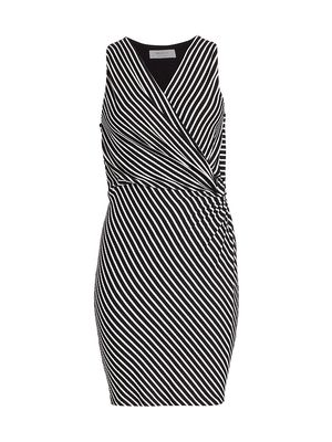 Women's Tiva Striped Sheath Dress - Black White - Size Medium - Black White - Size Medium