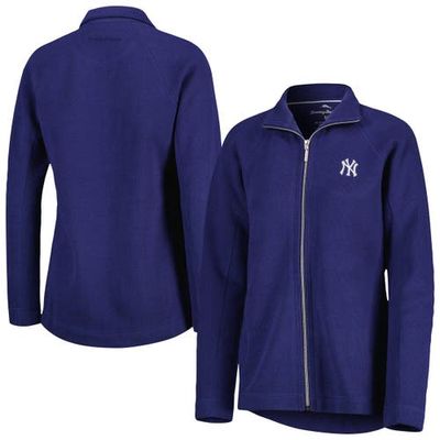Women's Tommy Bahama Navy New York Yankees Aruba Raglan Full-Zip Jacket