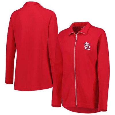 Women's Tommy Bahama Red St. Louis Cardinals Aruba Raglan Full-Zip Jacket