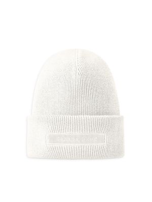 Women's Tonal Emblem Wool Beanie - Cotton Grass - Cotton Grass