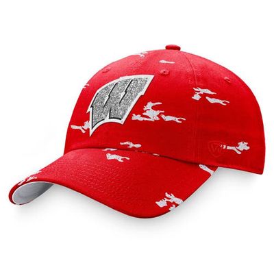 Women's Top of the World Red Wisconsin Badgers OHT Military Appreciation Betty Adjustable Hat