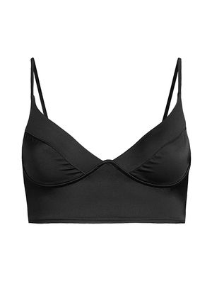 Women's Tous Les Jours Longline Bra - Black - Size Large