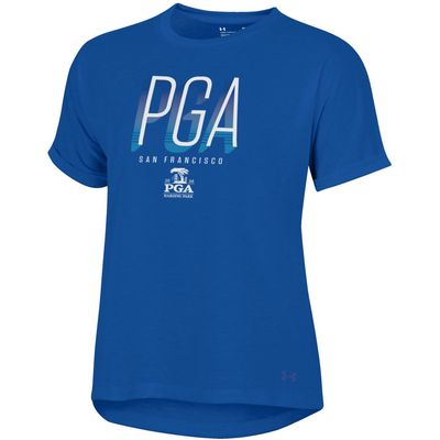 Women's Under Armour Royal 2020 PGA Championship Whisper Performance T-Shirt