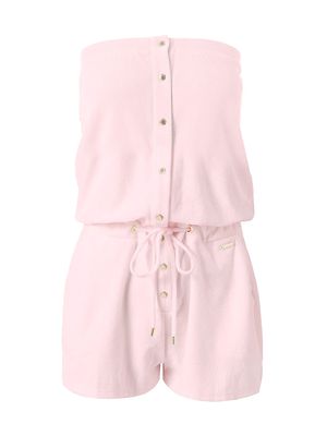 Women's Venus Terry Strapless Romper - Rose - Size Large