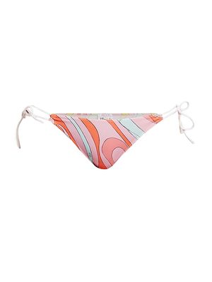 Women's Very Vivara Side-Tie Bikini Bottoms - Peonia Rosso - Size XS