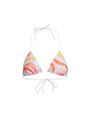 Women's Very Vivara Triangle Bikini Top - Peonia Rosso - Size XS