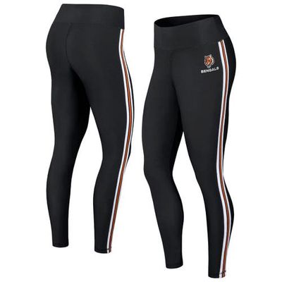 Women's WEAR by Erin Andrews Black Cincinnati Bengals Color Block Leggings