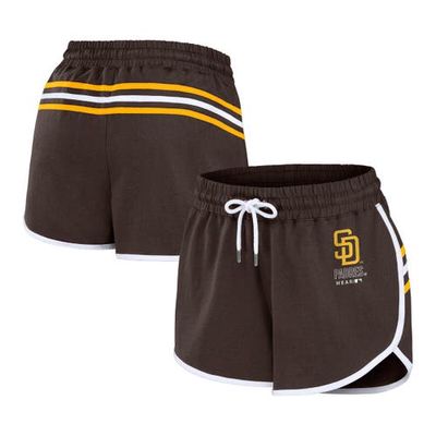 Women's WEAR by Erin Andrews Brown San Diego Padres Logo Shorts