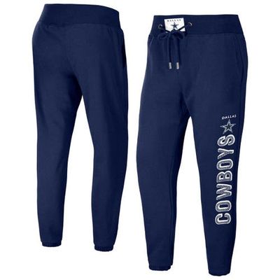 Women's WEAR by Erin Andrews Navy Dallas Cowboys French Terry Jogger Pants