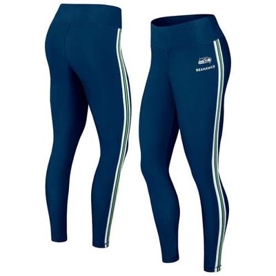 Women's WEAR by Erin Andrews Navy Seattle Seahawks Color Block Leggings