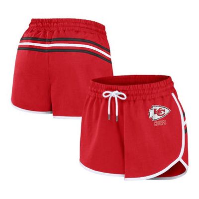 Women's WEAR by Erin Andrews Red Kansas City Chiefs Hem Shorts