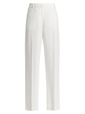 Women's Wide-Leg Split-Hem Trousers - Pebble - Size 2