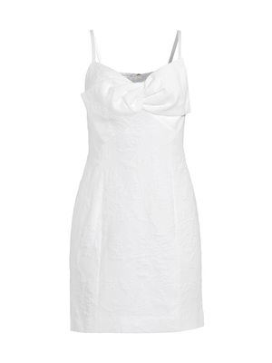 Women's Willalynn Jacquard Bow Dress - Resort White Caliente - Size 4