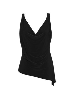 Women's Winnie Cowlneck Swimsuit - Black - Size 16W - Black - Size 16W