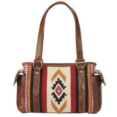 Women's Wool Blanket Satchel in Multi Leather, Size: OS by Ariat