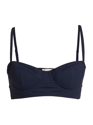 Women's Zahara Bustier Bikini Top - Midnight - Size XS