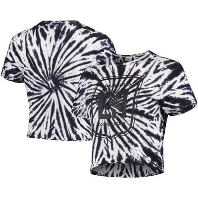 Women's ZooZatz Black LAFC Tie Dye Crop T-Shirt