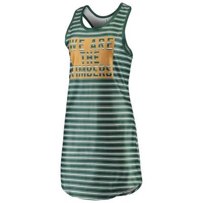 Women's ZooZatz Green Portland Timbers Striped Tank Dress