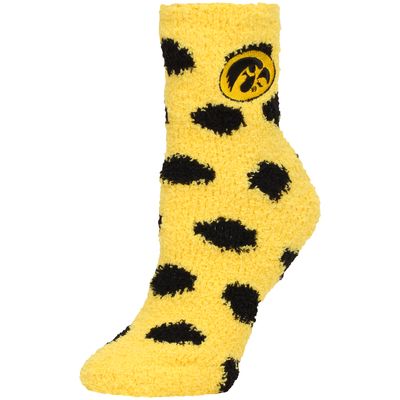 Women's ZooZatz Iowa Hawkeyes Plush Dot Socks