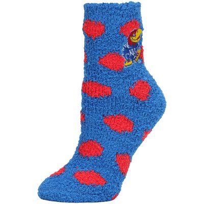 Women's ZooZatz Kansas Jayhawks Plush Dot Socks
