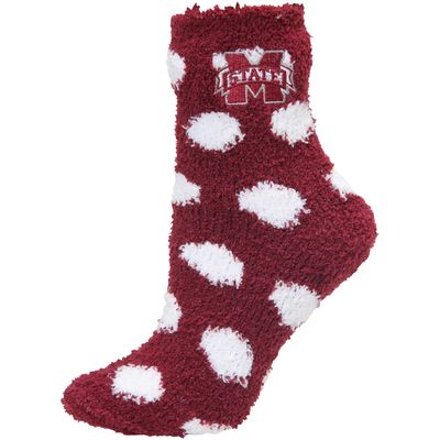 Women's ZooZatz Mississippi State Bulldogs Plush Dot Socks