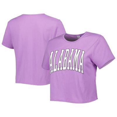 Women's ZooZatz Purple Alabama Crimson Tide Core Fashion Cropped T-Shirt