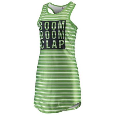 Women's ZooZatz Rave Green Seattle Sounders FC Striped Tank Dress